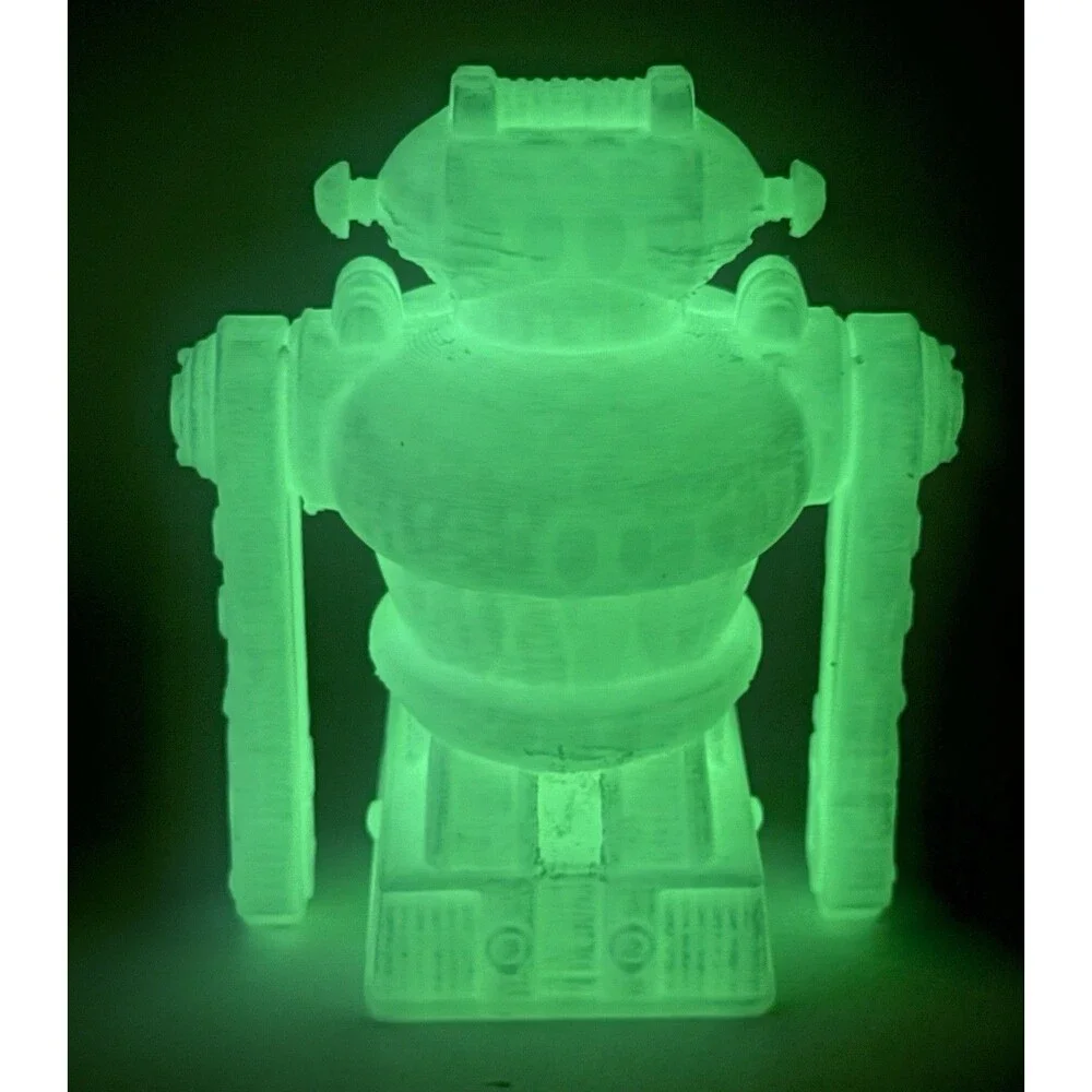 Karate Bot Robot Glow-In-The-Dark Robot Toy Figure Sculpture